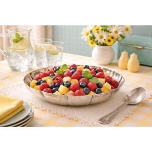 Pilgrims USA 1950s EPNS 531 Silverplate Serving Bowl, 10.5x2”